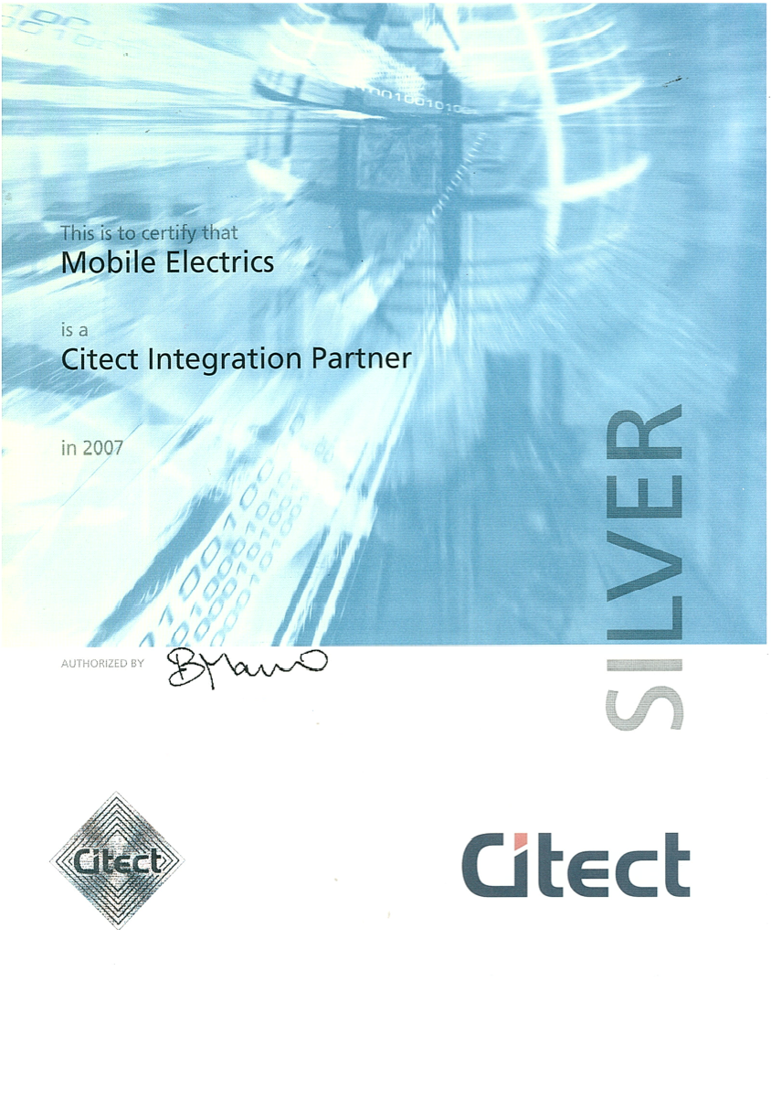 Citect Intergration Partner Cert